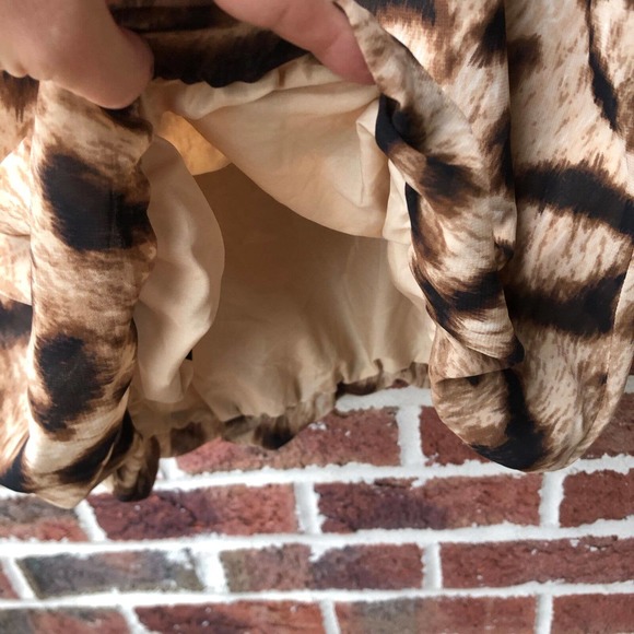 Nicole Miller Animal Print Keyhole Neck Dress Size 12 - Picture 5 of 6